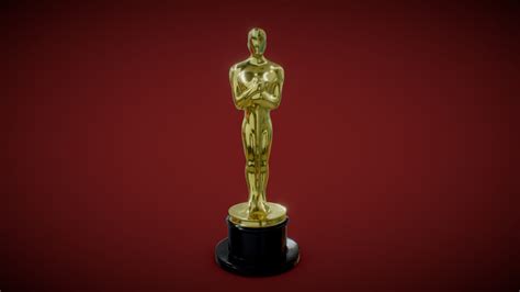 The Academy Awards Oscar Statuette Trophy - Buy Royalty Free 3D model ...