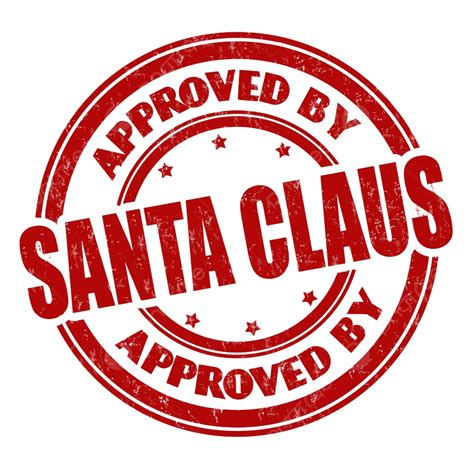 Santa Approved PNG Transparent Images Free Download | Vector Files ...