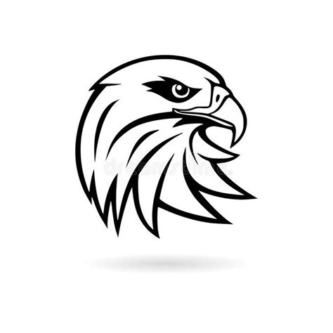 Black Eagle Mascot Logo for Sport Team