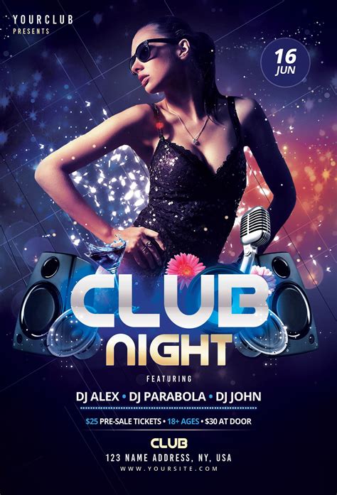 Check out my @Behance project: “Club Night - DJ Party Flyer Template ...