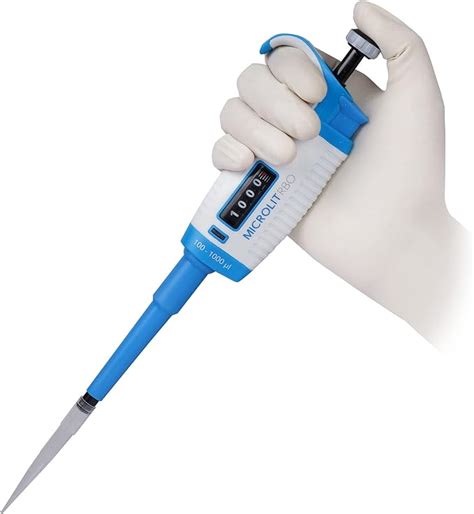 Microlit Micropipette de laboratoire - Micropipette monocanal à volume réglable, pipette ...