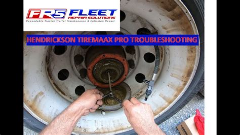 Air leaking from axle. Troubleshooting Hendrickson TIREMAAX PRO tire ...