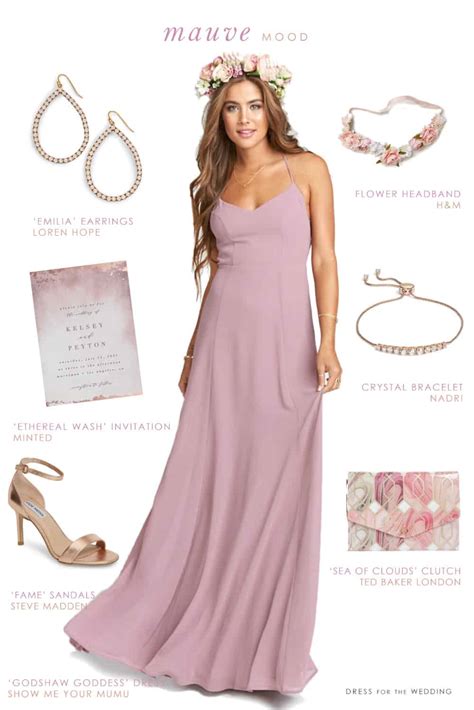 Mauve Maxi Dress for Bridesmaids - Dress for the Wedding