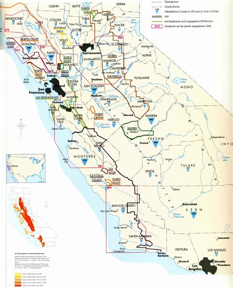 Map of wine California's wine regions | Download Scientific Diagram