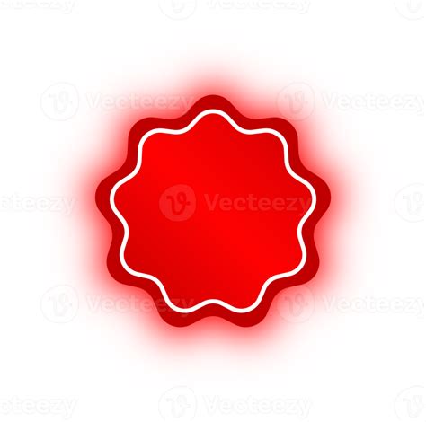Neon Red Wavy Circle Banner, Neon Wavy Circle 10975678 PNG