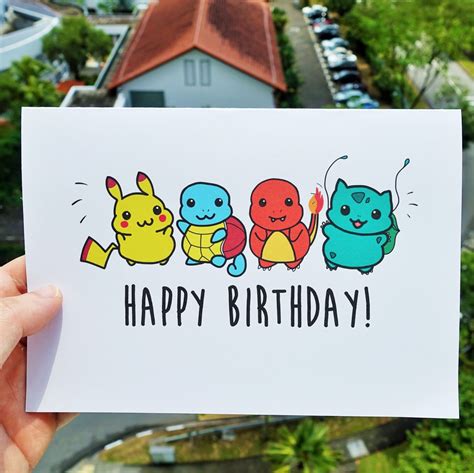 Pokemon Birthday Cards Free Printable - Customize and Print