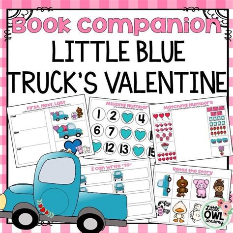 Little Blue Truck's Valentine Book Companion Valentine's Day Preschool ...