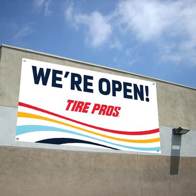 "We're Open!" Banner