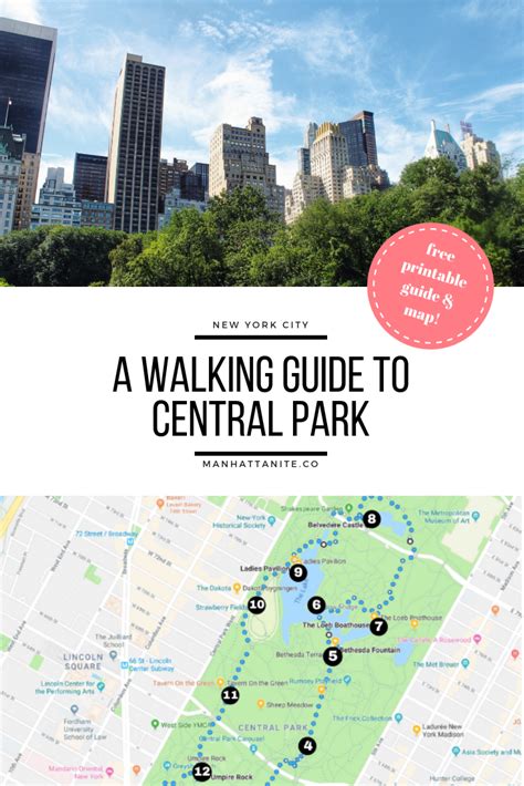 A Walking Guide To Central Park | New york city vacation, New york travel, New york city travel