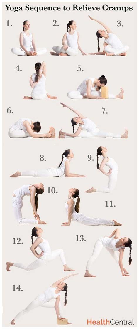 A Yoga Sequence to Help Relieve Menstrual Cramps (INFOGRAPHIC)