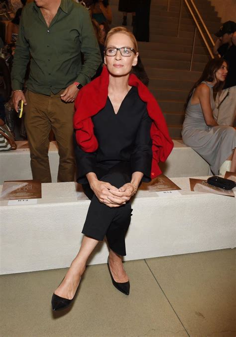 UMA THURMAN at Tory Burch Spring 2024 Fashion Show in New York 09/11 ...