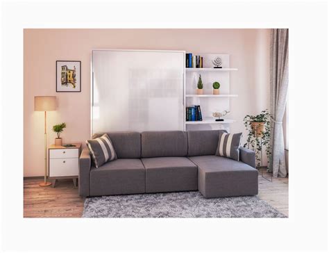 Queen Murphy Bed sofa Combo | Murphy bed with sofa, Murphy bed sofa ...