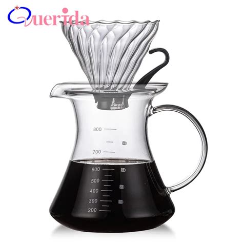 Simple Glass Filter Coffee Funnel Reusable Coffee Helper Pour Over Coffee Filter Tea Bag ...