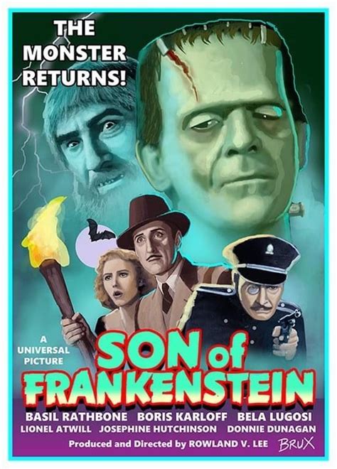 the movie poster for son of frankenstein