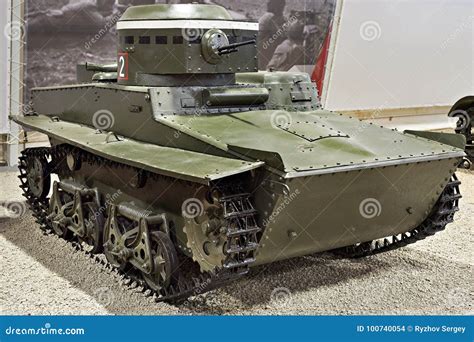 Soviet Amphibious Light Tank T-37A Editorial Stock Image - Image of equipment, army: 100740054