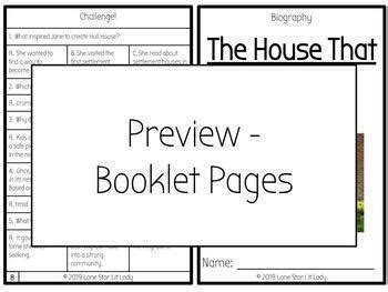 Literature Menu: The House That Jane Built (Digital Format) | TpT