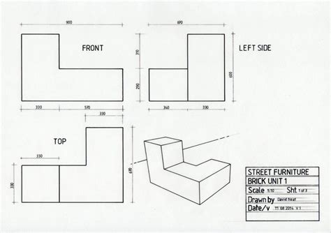 Posts about layout in a technical drawing on davidneat | Technical drawing, Orthographic drawing ...