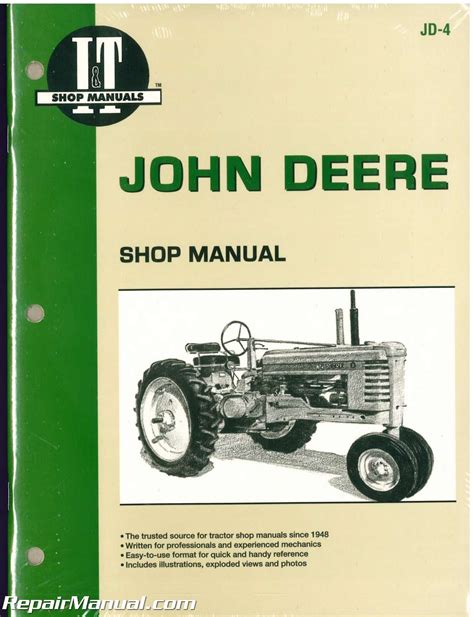 John Deere Series A B G H D M MT Tractor Workshop Manual