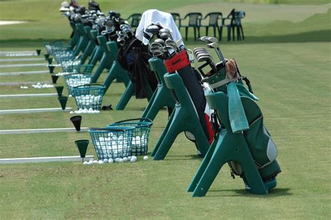 Golf Bags Lined Up Free Stock Photo - Public Domain Pictures