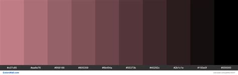 Shades XKCD Color dusty pink #d58a94 hex colors palette - ColorsWall