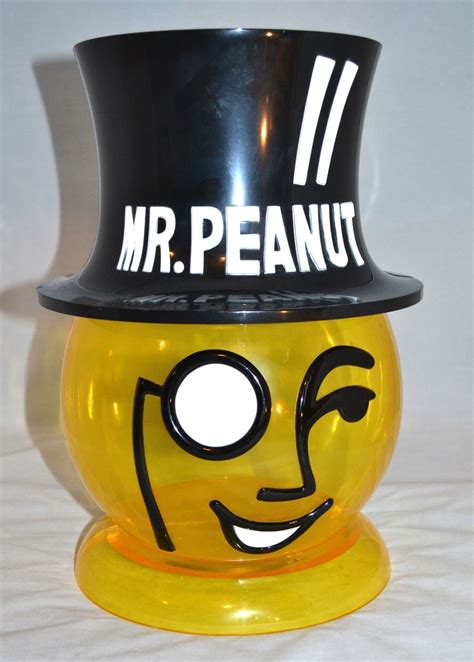 Huge 13" Mr. Peanut Advertising Peanut Container Store Display from kitschandcouture on Ruby Lane