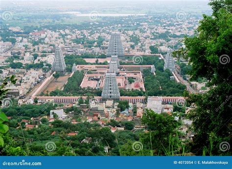 India, Shiva temple. stock photo. Image of tree, tiruvannamalai - 4072054