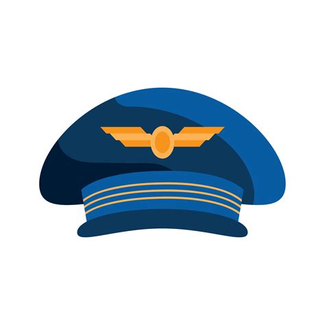 captain airplane pilot hat 16927996 Vector Art at Vecteezy