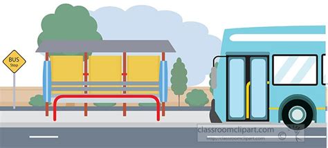 bus stop - Clip Art Library