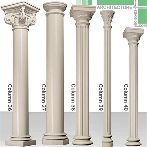 3D models of classical columns for 3ds Max - Architecture for Design