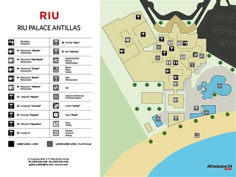 Resort Map | Riu Palace Antillas | Aruba