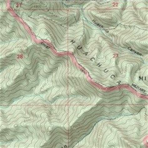 Huachuca Mountains, Arizona [Huachuca Peak USGS Topographic Map] by MyTopo