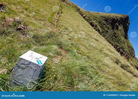 The Hiking Trails in the Golden Gate Highlands National Park. Stock ...