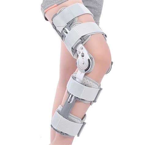 Buy Hinged Knee Brace ROM Knee Immobilizer Brace Leg Braces Orthopedic Patella Knee Brace Knee ...