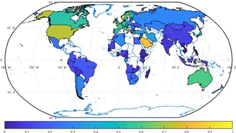 World map of real GDP per capita | Download Scientific Diagram