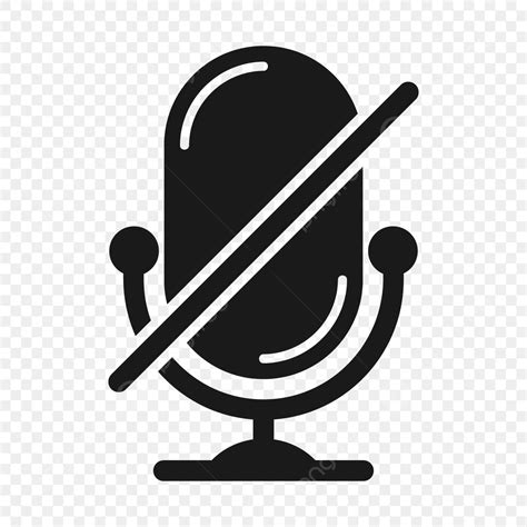 Muted Silhouette PNG Free, Black Microphone Mute Icon, Microphone, Mute, Icon PNG Image For Free ...