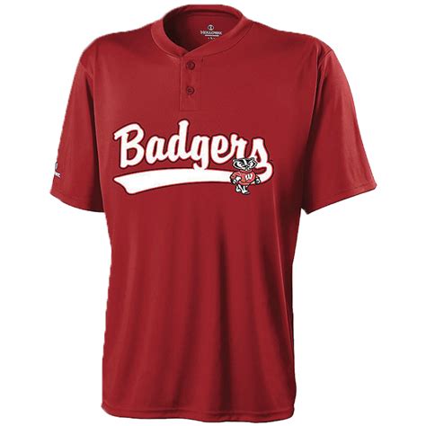 Wisconsin Badgers Adult Baseball Jersey