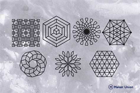 Complex Geometric Shapes | Free DXF Files | Maker Union