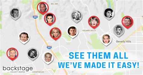 Hollywood Stars Homes Map - Find Your Fav Celebs!