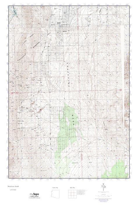 MyTopo Meadview South, Arizona USGS Quad Topo Map