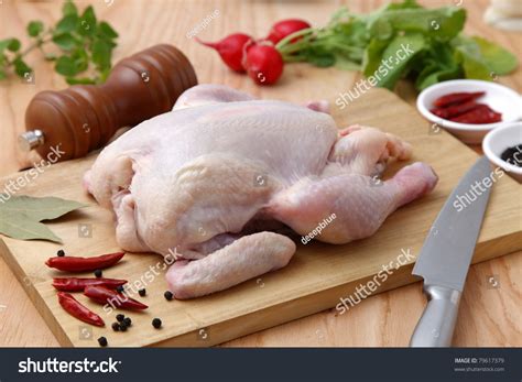 Whole Raw Chicken Stock Photo 79617379 : Shutterstock