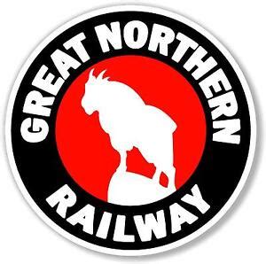 10" GREAT NORTHERN RAILWAY LOGO DECAL TRAIN STICKER WALL OR WINDOW | eBay