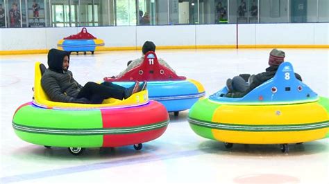 You Can Drive Bumper Cars on Ice at this Michigan Arena