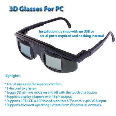 eDimensional 3D Glasses For PC