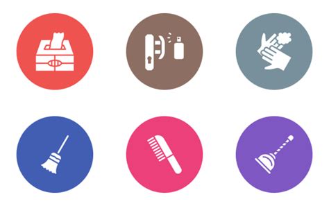 House Cleaning Icon Pack | Color fill | 36 .SVG Icons