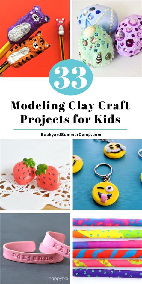 33 Modeling Clay Craft Projects for Kids - Backyard Summer Camp