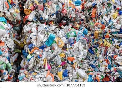 Plastic Waste Bottles Polyethylene Recycling Stock Photo 645904330 ...