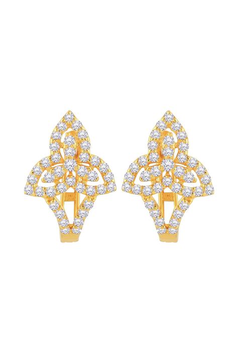 Malabar Gold and Diamonds 22 kt Gold Earrings-Malabar Gold and Diamonds ...