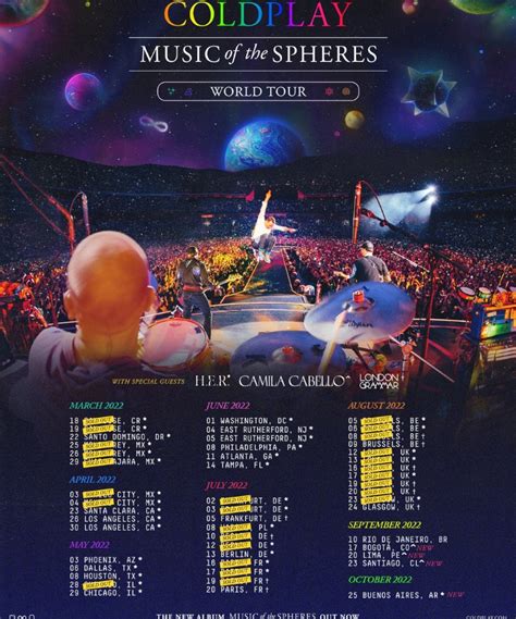 Coldplay - Music of the Spheres World Tour - 13 August 2022 - Wembley Stadium - Event/Gig ...