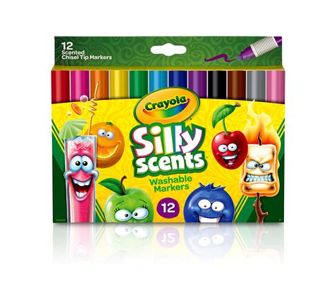 Crayola Silly Scents Scented Markers, Washable Markers, 12 Count, Gift for Kids - ToyMamaShop