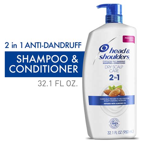 Head & Shoulders Anti Dandruff 2in1 Shampoo and Conditioner, Dry Scalp ...